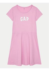 GAP - Gap Sukienka codzienna 404809 Różowy Regular Fit. Okazja: na co dzień. Kolor: różowy. Materiał: bawełna. Typ sukienki: proste. Styl: casual #1