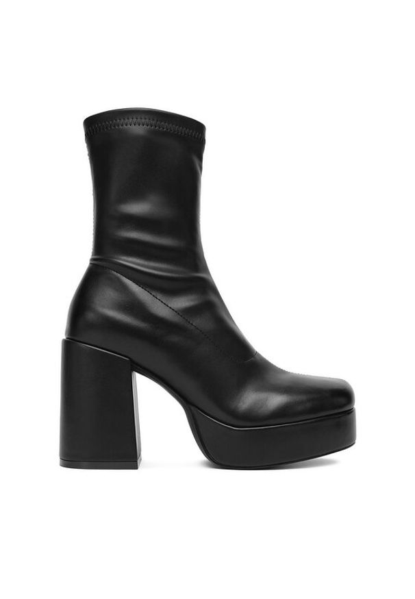 DeeZee Botki 7562T-2 Czarny. Kolor: czarny. Materiał: syntetyk, materiał