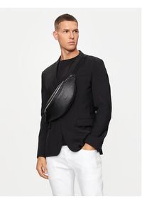 Calvin Klein Jeans Saszetka nerka Monogram Soft K50K512015 Czarny. Kolor: czarny. Materiał: skóra #5