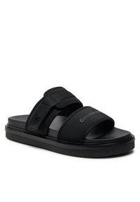 Calvin Klein Jeans Klapki Double Bar Sandal Wb In Br YM0YM00946 Czarny. Kolor: czarny #2
