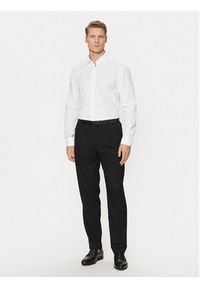 Hugo - HUGO Koszula Koey 50534124 Biały Slim Fit. Kolor: biały. Materiał: bawełna #5