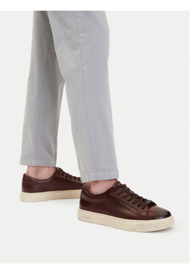 Gino Rossi Sneakersy CEO-CRISTO-01 MI08 Brązowy. Kolor: brązowy. Materiał: skóra