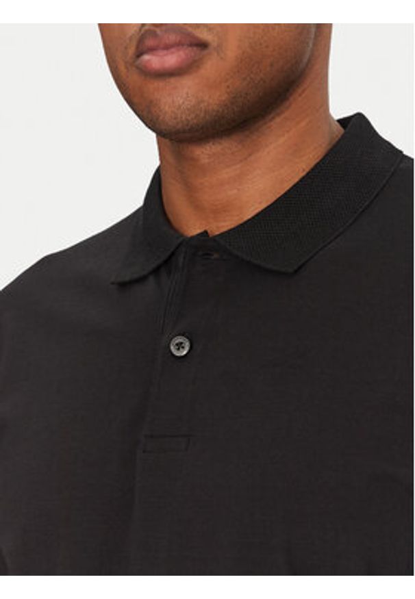 Jack & Jones - Jack&Jones Polo Jaxon 12268227 Czarny Regular Fit. Typ kołnierza: polo. Kolor: czarny. Materiał: bawełna