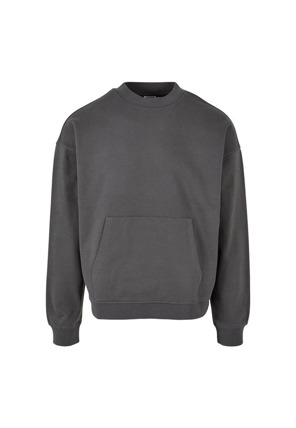 Bluza z okrągłym dekoltem Urban Classics Boxy. Kolor: czarny. Materiał: bawełna