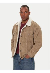 Levi's® Kurtka jeansowa Trucker A5784-0022 Beżowy Relaxed Fit. Kolor: beżowy. Materiał: bawełna