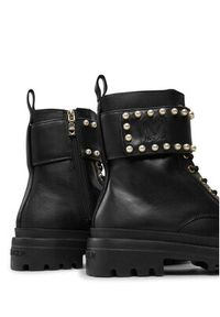 Love Moschino - LOVE MOSCHINO Trapery JA24235G0LIA0000 Czarny. Kolor: czarny. Materiał: skóra #5