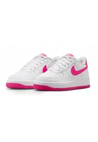 Buty Sportowe Młodzieżowe Nike Air Force 1 (GS). Okazja: na co dzień. Kolor: biały. Materiał: skóra. Model: Nike Air Force. Sport: bieganie #1