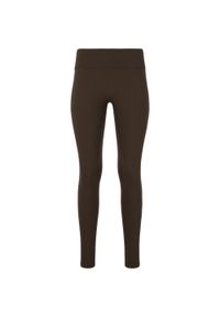 Damskie legginsy Athlecia Luxe. Kolor: brązowy. Materiał: materiał. Sport: fitness #1