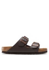 Birkenstock Klapki Arizona Bs 0051103 Brązowy. Kolor: brązowy. Materiał: skóra