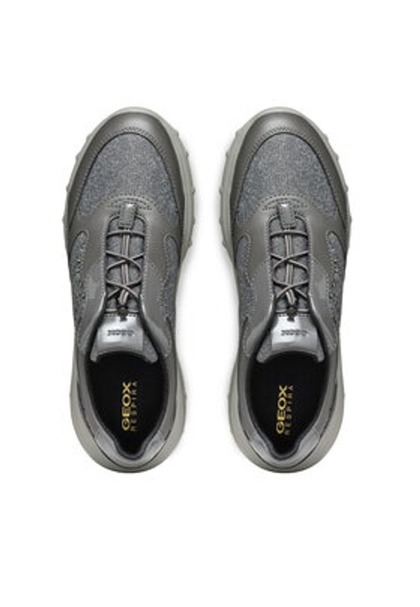 Geox Sneakersy D Alleniee D46LPB 0M2BC C9002 Szary. Kolor: szary. Materiał: skóra