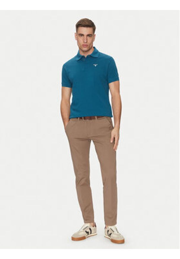 Barbour Polo Tartan MML0012AQ72 Niebieski Regular Fit. Typ kołnierza: polo. Kolor: niebieski. Materiał: bawełna