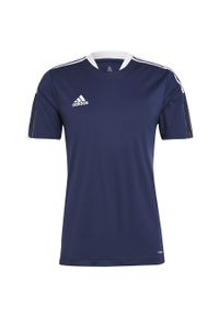 Adidas - Koszulka męska adidas Tiro 21 Training Jersey. Kolor: niebieski. Materiał: jersey #1