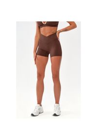 ROUGH RADICAL - Damskie spodenki szorty sportowe fitness Rough Radical Mocha Active Shorts. Kolor: brązowy. Sport: fitness