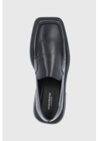 Vagabond Shoemakers mokasyny skórzane EYRA damskie kolor czarny na platformie. Kolor: czarny. Materiał: skóra. Obcas: na platformie #2