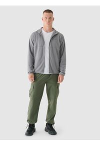 4f - 4F Polar regular ze stójką męski - szary XXL. Typ kołnierza: kołnierzyk stójkowy. Kolor: szary. Materiał: polar. Wzór: gładki. Sezon: zima. Sport: narciarstwo, turystyka piesza, wspinaczka, snowboard #2