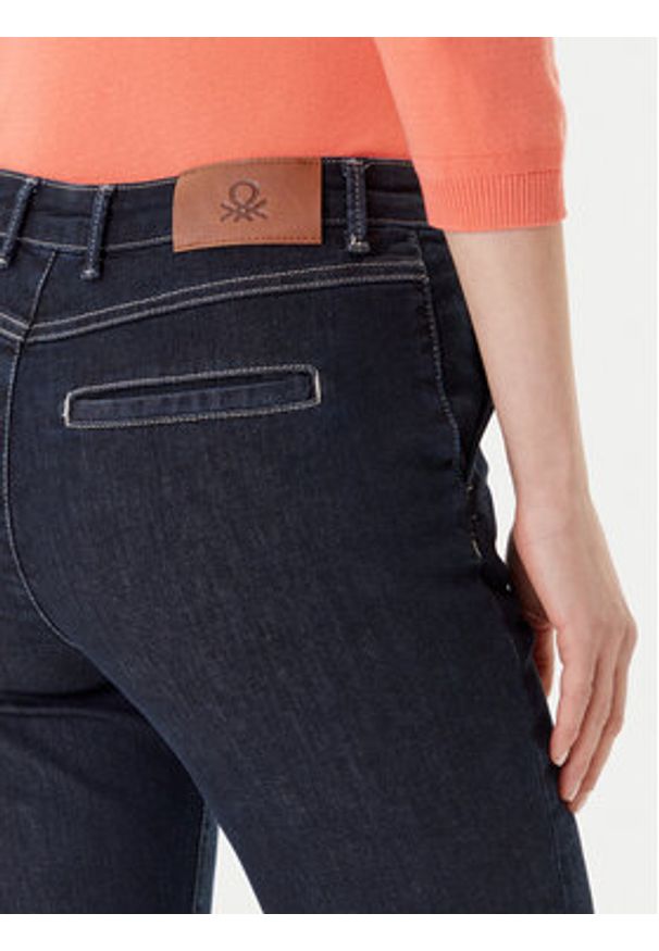 United Colors of Benetton - United Colors Of Benetton Jeansy 4NF1DF02U Granatowy Slim Fit. Kolor: niebieski