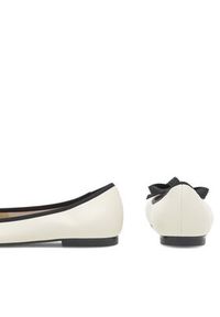 Gino Rossi - GINO ROSSI Baleriny COZY-HS001-1-2 Beżowy. Kolor: beżowy. Materiał: skóra #3