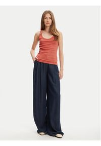 Morgan Top 251-DIDONI Różowy Slim Fit. Kolor: różowy. Materiał: wiskoza #5