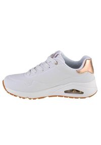 skechers - Buty do chodzenia damskie Skechers Unogolden Air. Kolor: biały. Materiał: guma, syntetyk, tkanina, materiał. Model: Skechers Sport. Sport: turystyka piesza