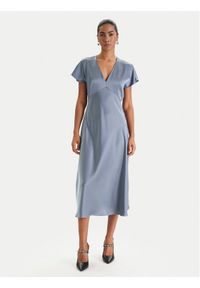 Marella Sukienka koktajlowa Falange 2613221201 Błękitny Regular Fit. Kolor: niebieski. Materiał: satyna. Styl: wizytowy #1