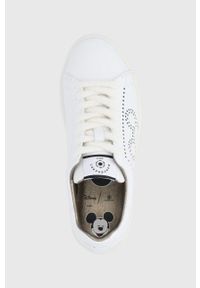 MOA Concept Buty skórzane kolor biały na płaskiej podeszwie. Nosek buta: okrągły. Zapięcie: sznurówki. Kolor: biały. Materiał: skóra. Obcas: na płaskiej podeszwie #2