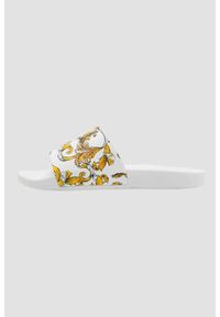 Versace Jeans Couture - VERSACE JEANS COUTURE Białe klapki Fondo Slide DIS. SQ4, Rozmiar 45. Kolor: biały #1