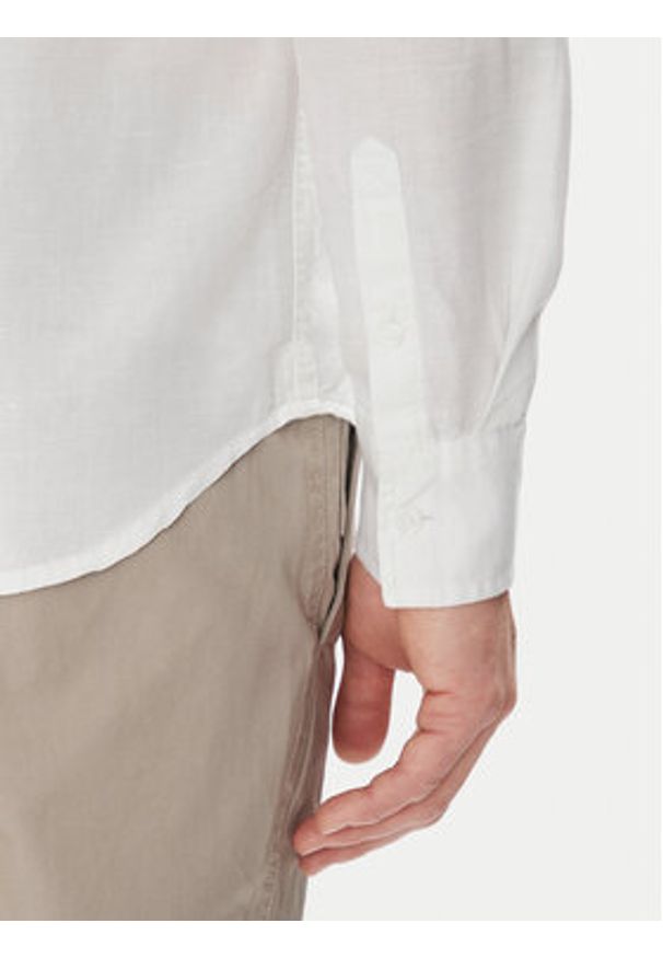 Calvin Klein Jeans Koszula J30J327295 Biały Regular Fit. Kolor: biały. Materiał: bawełna