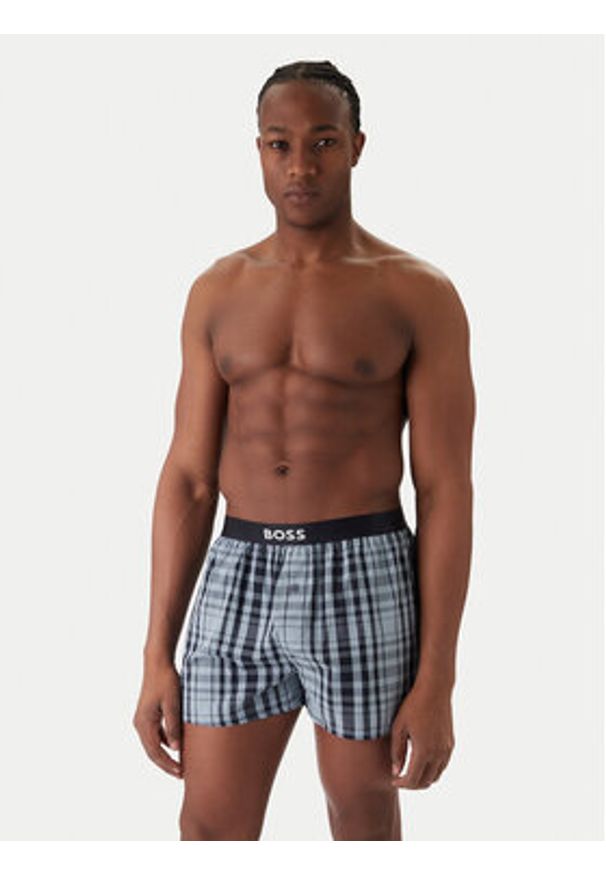 BOSS Komplet bokserek 50535781 Niebieski. Kolor: niebieski. Materiał: bawełna