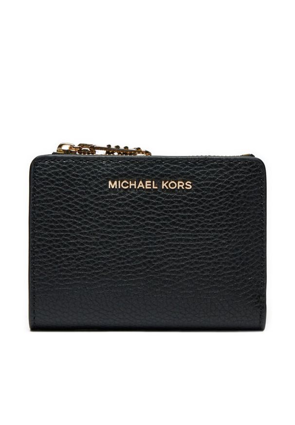 MICHAEL Michael Kors Mały Portfel Damski 32S4G8ED7L Czarny. Kolor: czarny. Materiał: skóra