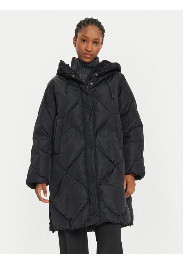 Weekend Max Mara Płaszcz zimowy Guelfo 2425496092 Czarny Regular Fit. Kolor: czarny. Materiał: syntetyk. Sezon: zima