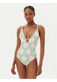 Roxy Strój kąpielowy Hibiscus Daze ERJX103713 Beżowy. Kolor: beżowy. Materiał: syntetyk