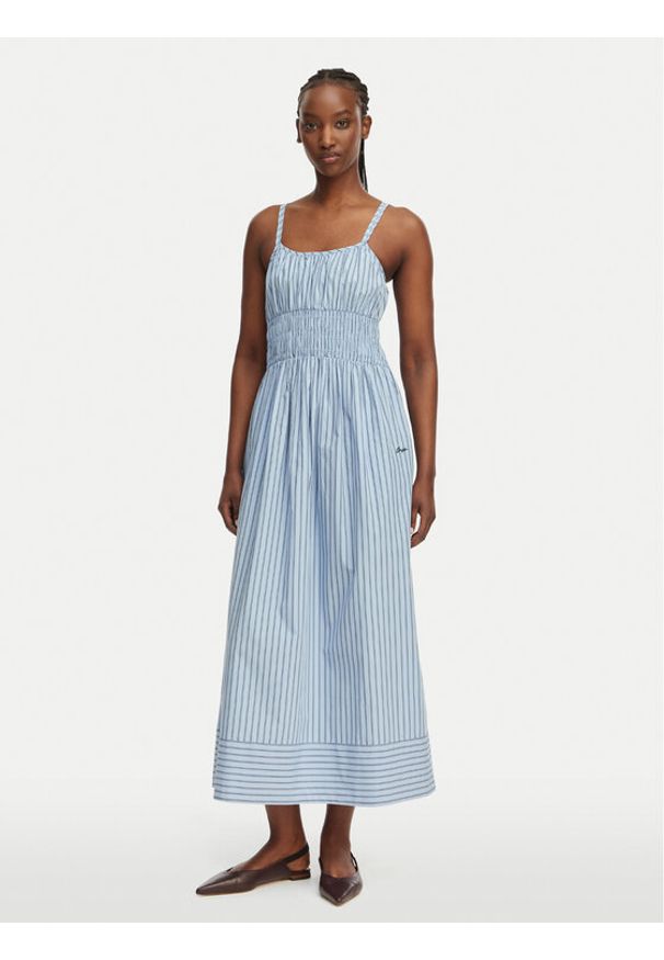 BOSS Sukienka letnia C Diplyn 50559218 Niebieski jasny Regular Fit. Kolor: niebieski. Materiał: bawełna. Sezon: lato