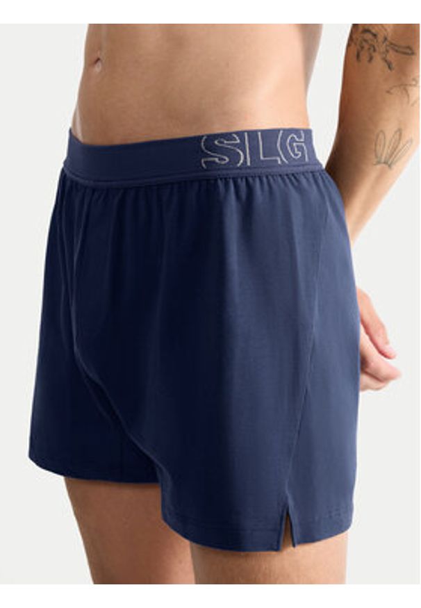 Sloggi Bokserki 10215473 Granatowy. Kolor: niebieski. Materiał: bawełna