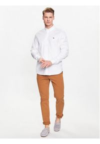 Lacoste Koszula CH2933 Biały Regular Fit. Kolor: biały. Materiał: bawełna #4