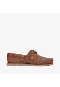 Timberland CLASSIC BOAT 2 EYE Mokasyny męskie. Okazja: na spacer, na co dzień. Kolor: brązowy. Materiał: skóra, guma. Sezon: lato. Styl: elegancki, casual, klasyczny, wakacyjny #1
