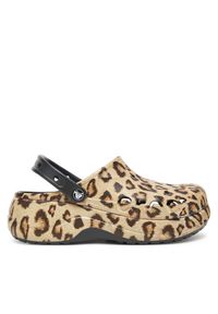 Klapki Crocs. Kolor: beżowy. Obcas: na platformie