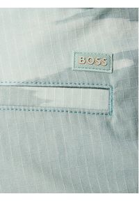 BOSS Szorty materiałowe Chino 50559411 Turkusowy Straight Fit. Kolor: turkusowy. Materiał: bawełna #4
