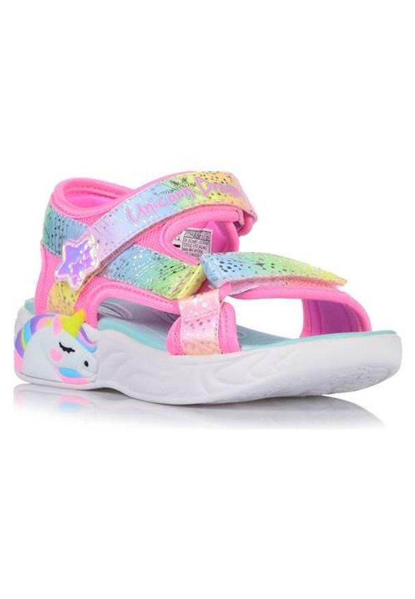 skechers - Buty do chodzenia dla dzieci Skechers Unicorn Dreams Sanda. Kolor: wielokolorowy. Materiał: syntetyk, materiał