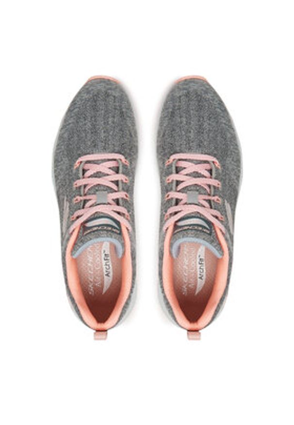 skechers - Skechers Sneakersy 149414/GYPK Szary. Kolor: szary. Materiał: materiał