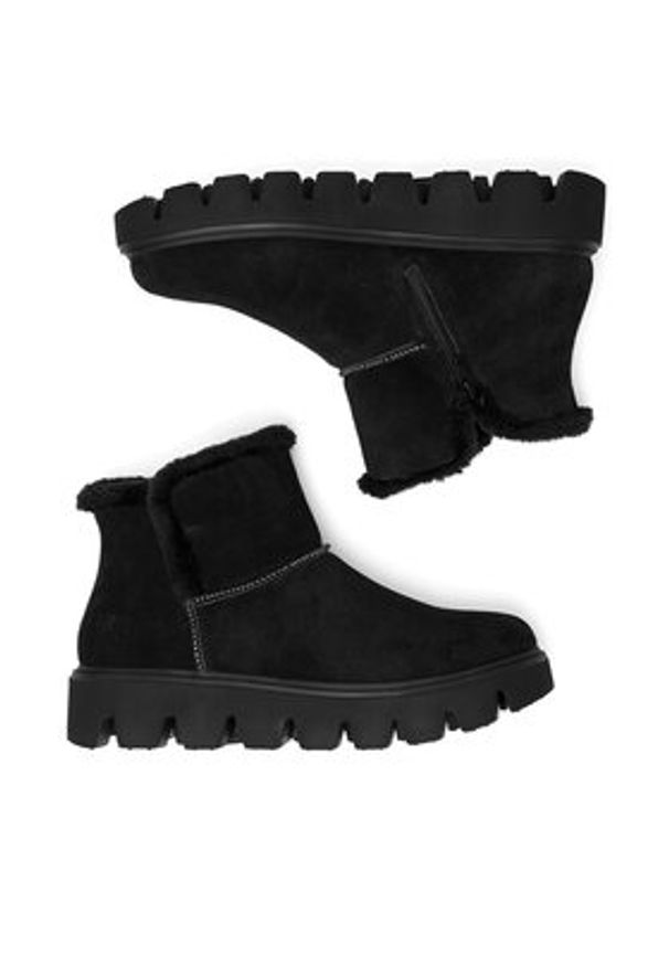 Rieker Revolution Lifestyle Śniegowce W2071-00 Czarny. Kolor: czarny. Materiał: zamsz, skóra