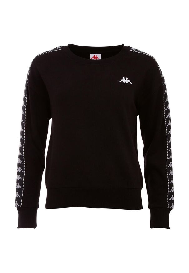 Bluza damska Kappa Ilary. Kolor: czarny. Materiał: dresówka