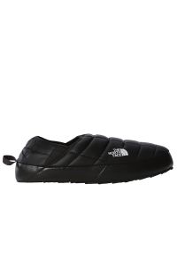 Buty The North Face TB TRCTN MULE V 0A3UZNKY41 - czarne. Zapięcie: bez zapięcia. Kolor: czarny. Materiał: guma, polar, tkanina, syntetyk. Szerokość cholewki: normalna. Technologia: Primaloft. Sezon: zima. Obcas: na obcasie. Wysokość obcasa: średni