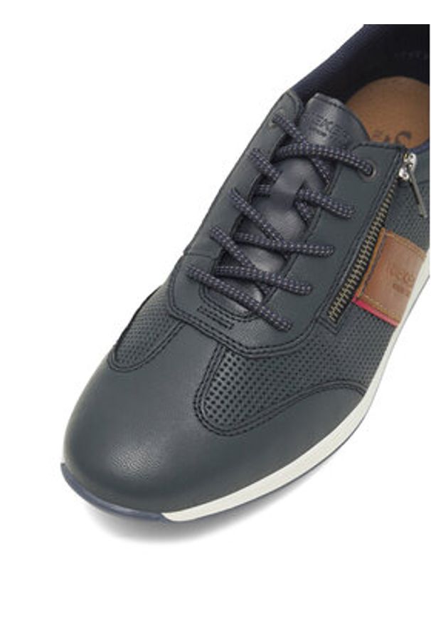 Rieker Półbuty 11927-14 Granatowy. Kolor: niebieski. Materiał: skóra