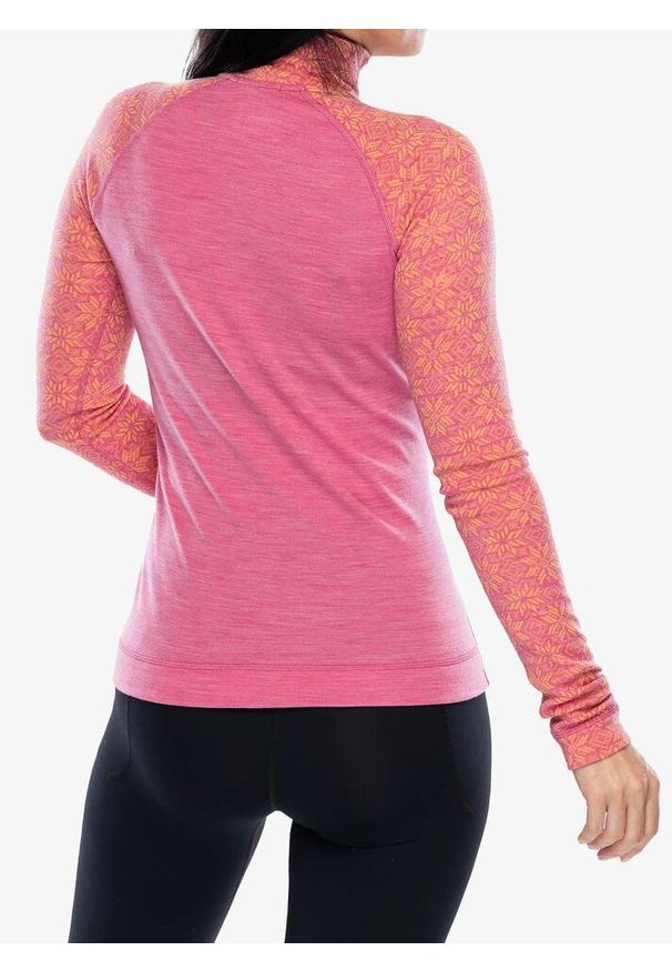 Bluza termoaktywna damska Smartwool Classic Thermal Merino BL 1/4 Zip Boxed. Kolor: różowy