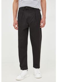 G-Star RAW - G-Star Raw spodnie bawełniane męskie kolor czarny w fasonie chinos. Kolor: czarny. Materiał: bawełna