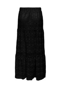 only - ONLY Spódnica maxi Luna 15353206 Czarny Regular Fit. Kolor: czarny. Materiał: syntetyk, bawełna #6