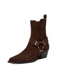 Badura Kowbojki EO-CHLOE-25FW002 Brązowy. Kolor: brązowy. Materiał: skóra, zamsz #7