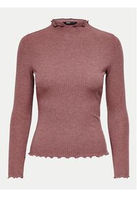 only - ONLY Bluzka Emma 15180040 Różowy Slim Fit. Kolor: różowy. Materiał: syntetyk #5