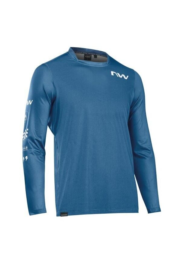 NORTHWAVE - Dżersej z długim rękawem Northwave Bomb. Kolor: wielokolorowy, niebieski, fioletowy. Materiał: jersey. Długość rękawa: długi rękaw. Długość: długie. Sport: kolarstwo