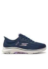 skechers - Skechers Sneakersy Gowalk 7 125233/NVLV Granatowy. Kolor: niebieski. Materiał: materiał